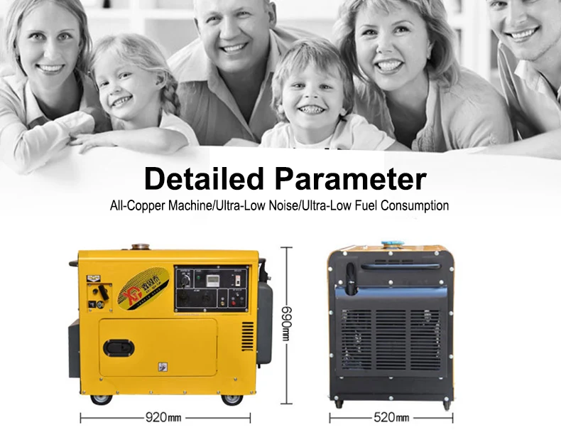 Low Noise Gasoline Generator